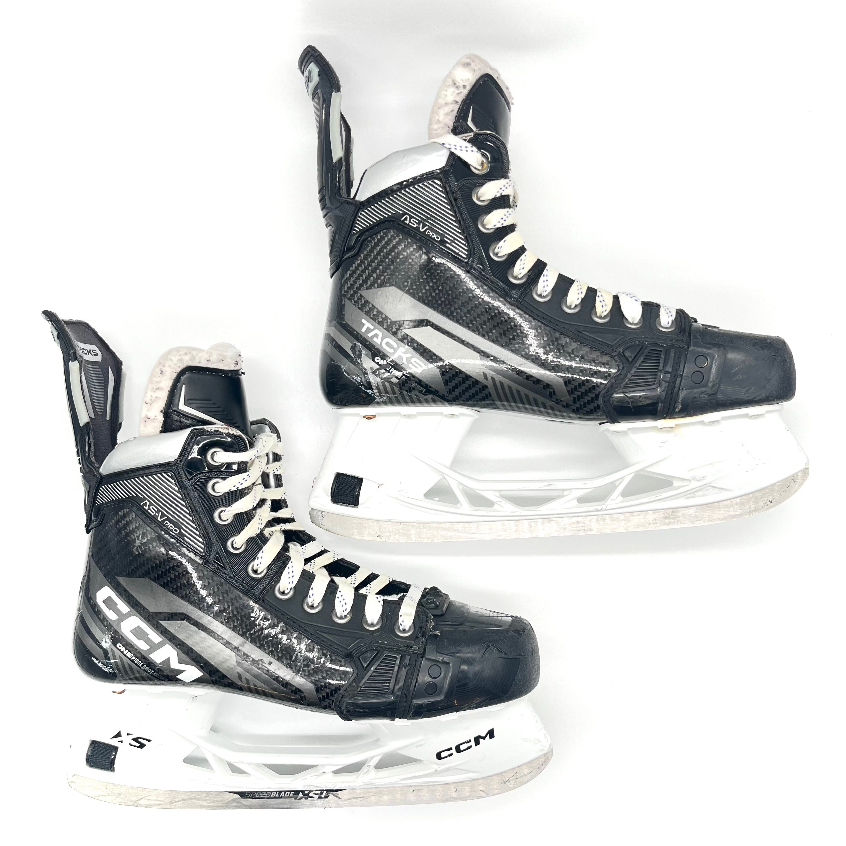 CCM Tacks AS-V Pro – Patins de hockey d'occasion NHL Pro Stock – Valeri Nichushkin